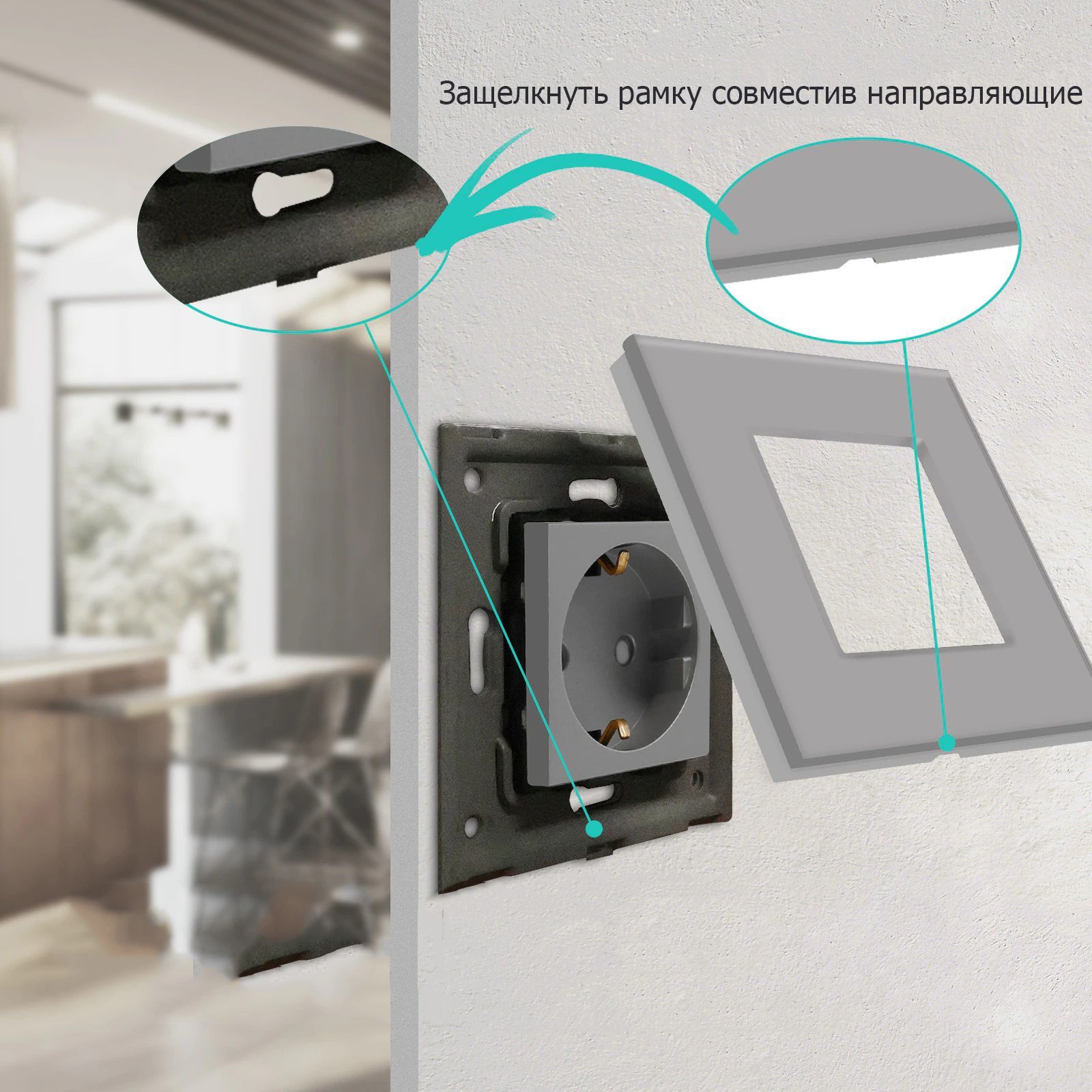 Купить Розетка c крышкой, Usb/Type-C 20w 1 пост 16А рамка 86х86мм стекло, цвет черный в интернет-магазине Mvava.ru