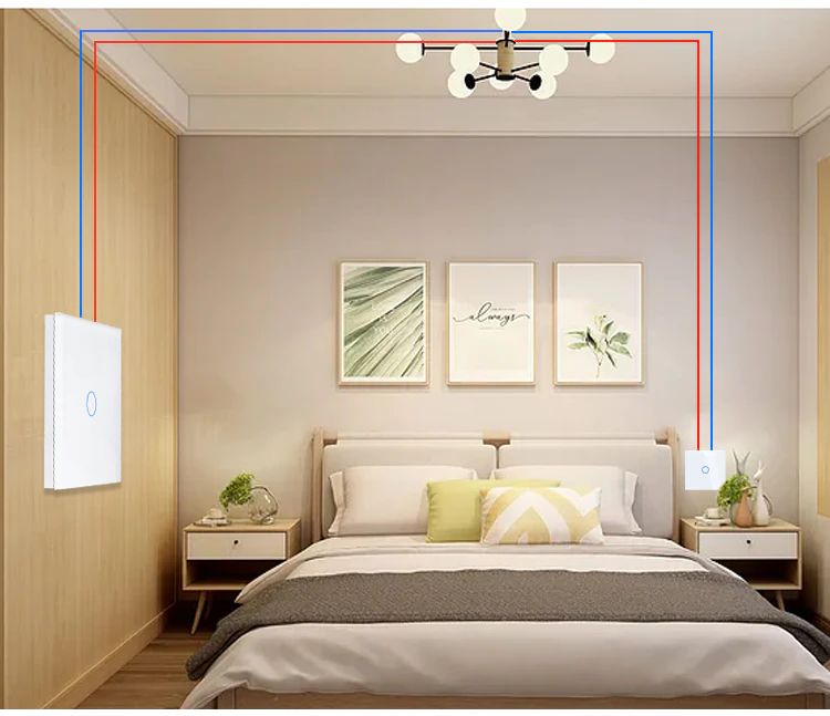 Купить Сенсорный выключатель Zigbee проходной, 1 клавиша 1 пост, (1G) стекло 86х86мм цвет белый в интернет-магазине Mvava.ru