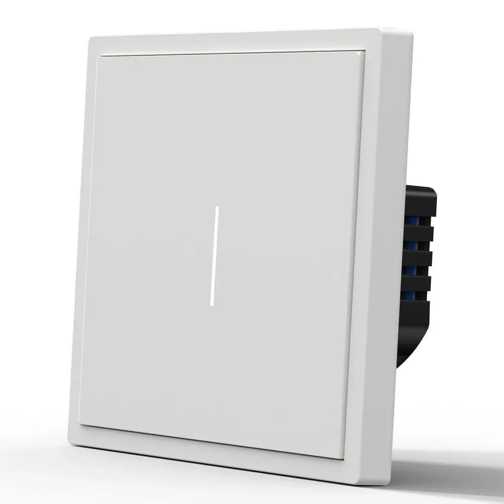 Умный выключатель ZigBee Scale, 1кл, 1 пост, рамка 86x86 мм, Алиса, цвет белый MVAVA