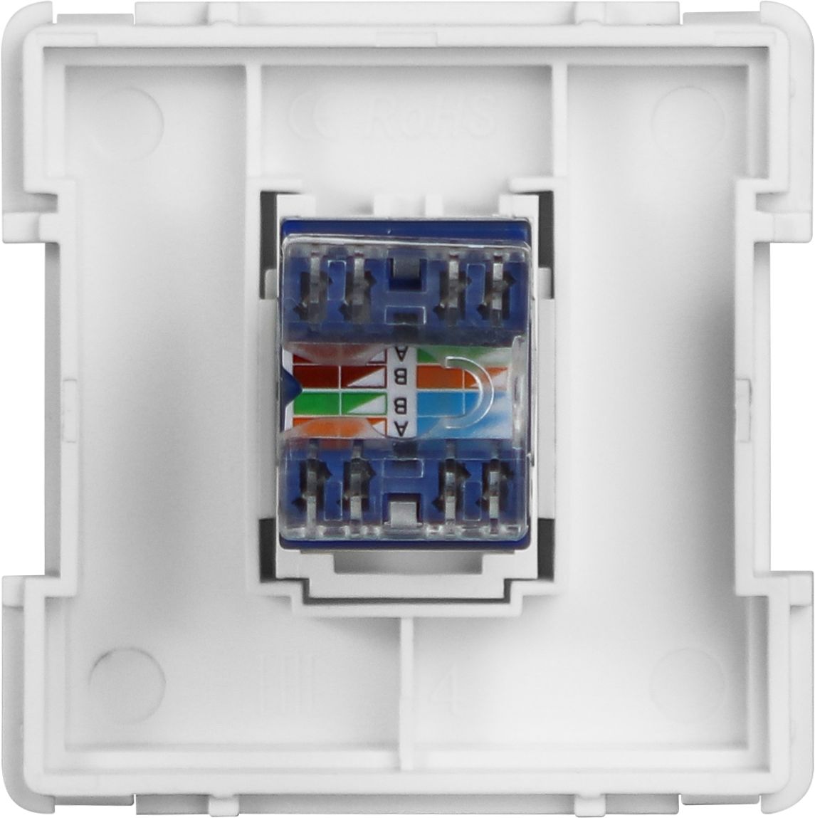 Купить Механизм розетки интернет RJ-45, Cat6, цвет белый в интернет-магазине Mvava.ru