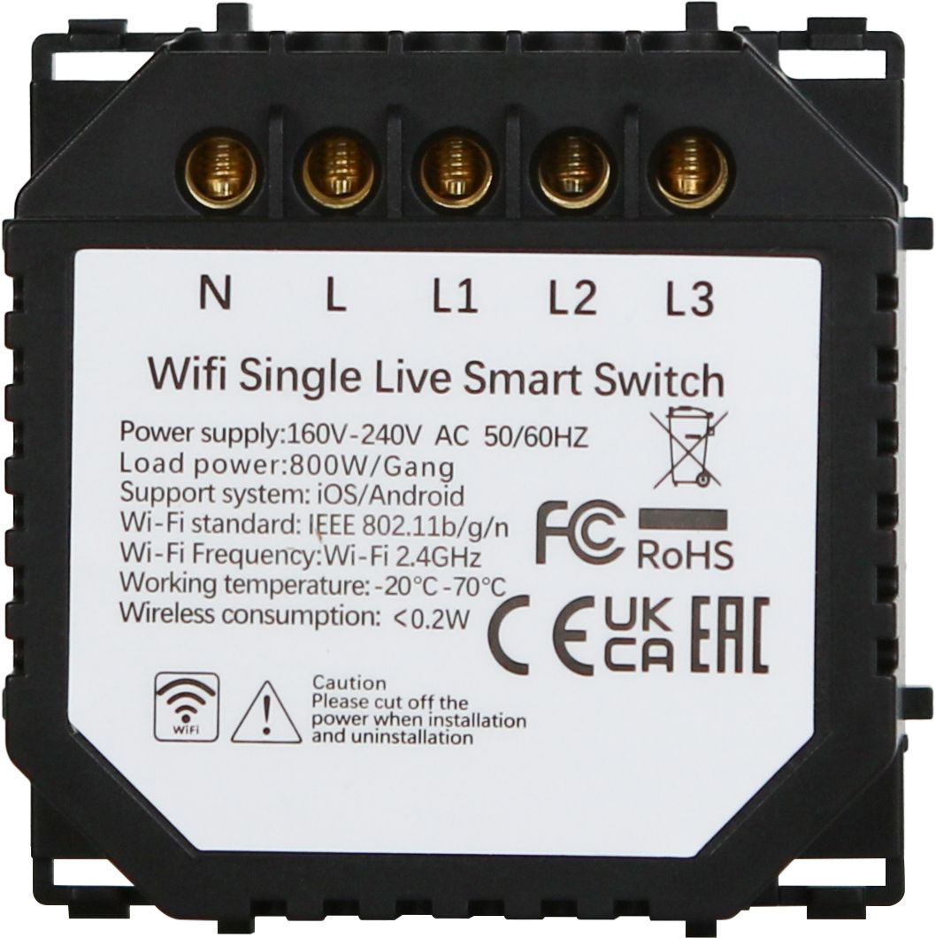 Купить Сенсорный модуль, 3 клавиши Wi-Fi (Алиса, с конденсатором, без панели) в интернет-магазине Mvava.ru