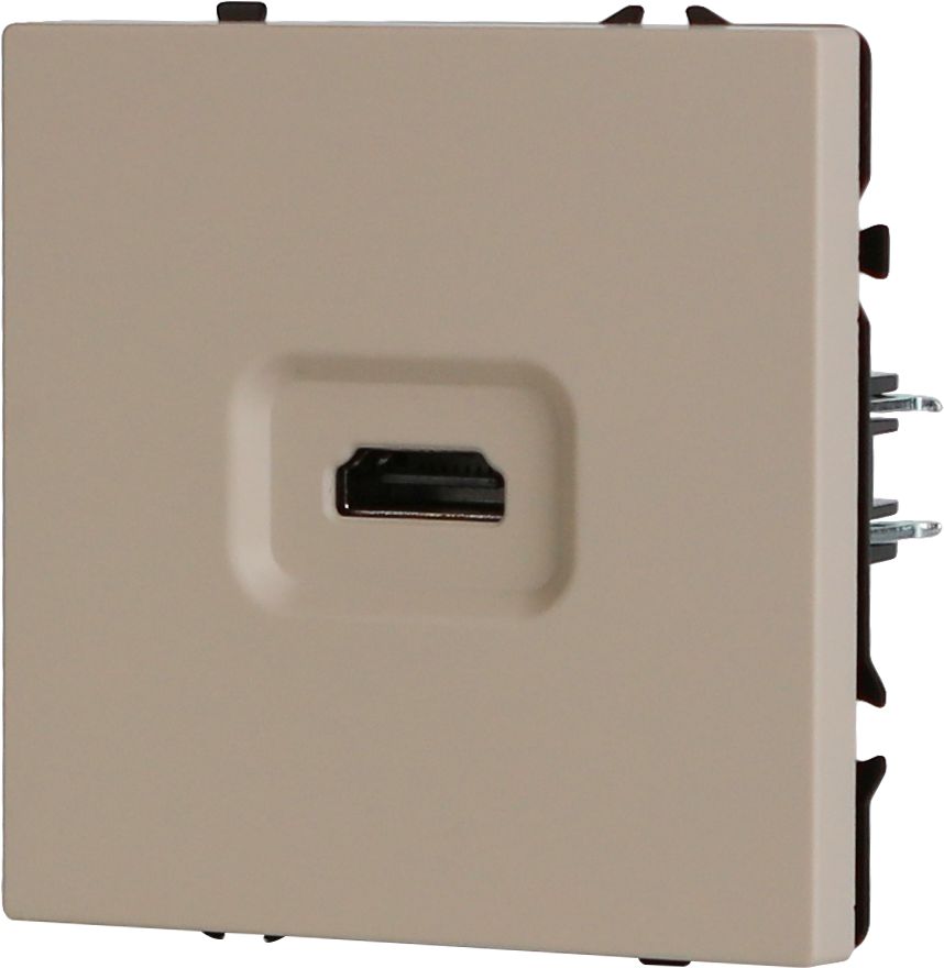 Механизм розетки echo, HDMI (без рамки) цвет кашемир MVAVA
