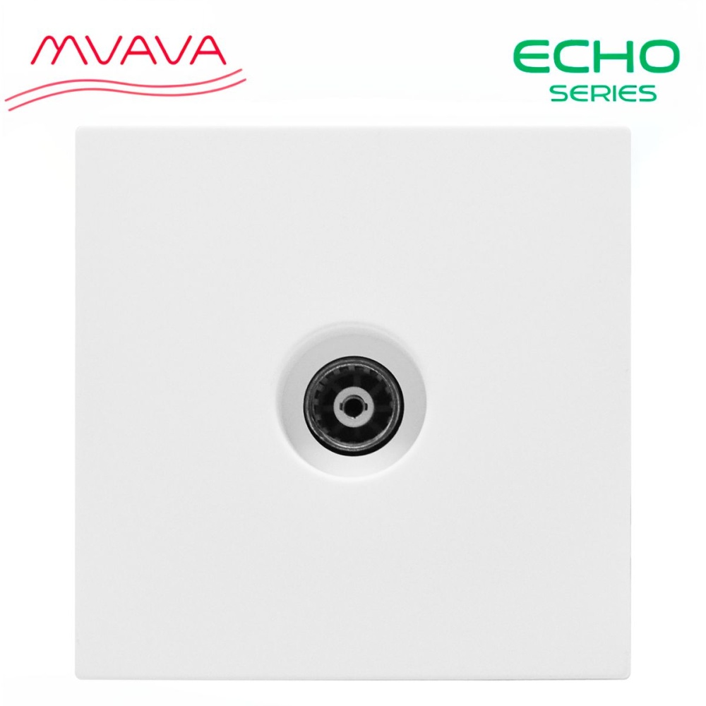 Купить Розетка echo ТВ (без рамки), цвет белый в интернет-магазине Mvava.ru