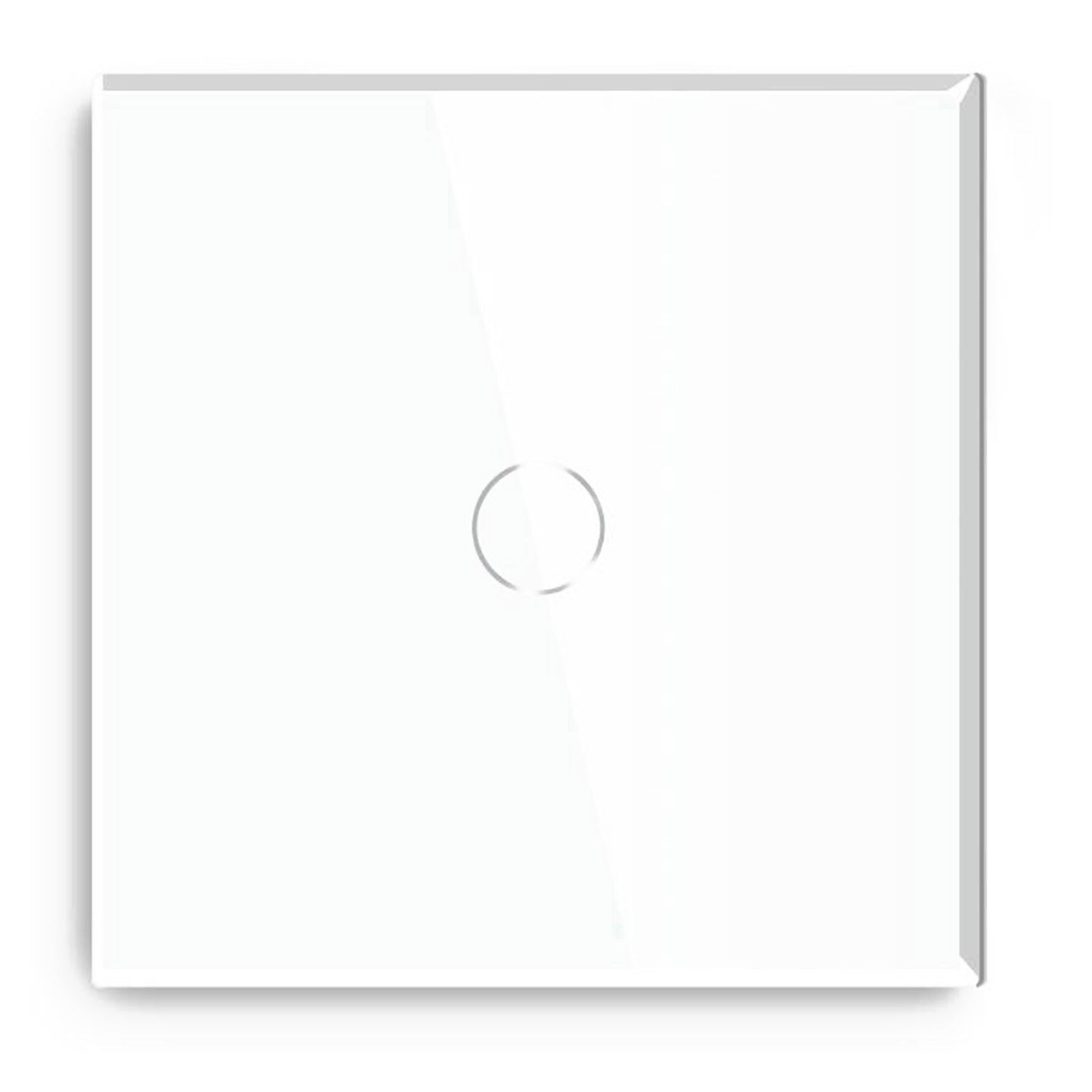 Купить Сенсорный выключатель ZigBee с нулем MVAVA, 1 кл.а 1 пост, (1G) стекло 86х86мм цвет белый в интернет-магазине Mvava.ru