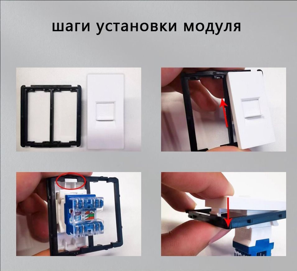 Купить Механизм выключателя 1/2 1 клавиша (без рамки) , цвет серый в интернет-магазине Mvava.ru