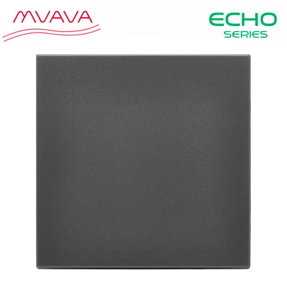 Купить Выключатель echo с самовозвратом (Reset), 2 клавиши, (без рамки) цвет серый в интернет-магазине Mvava.ru