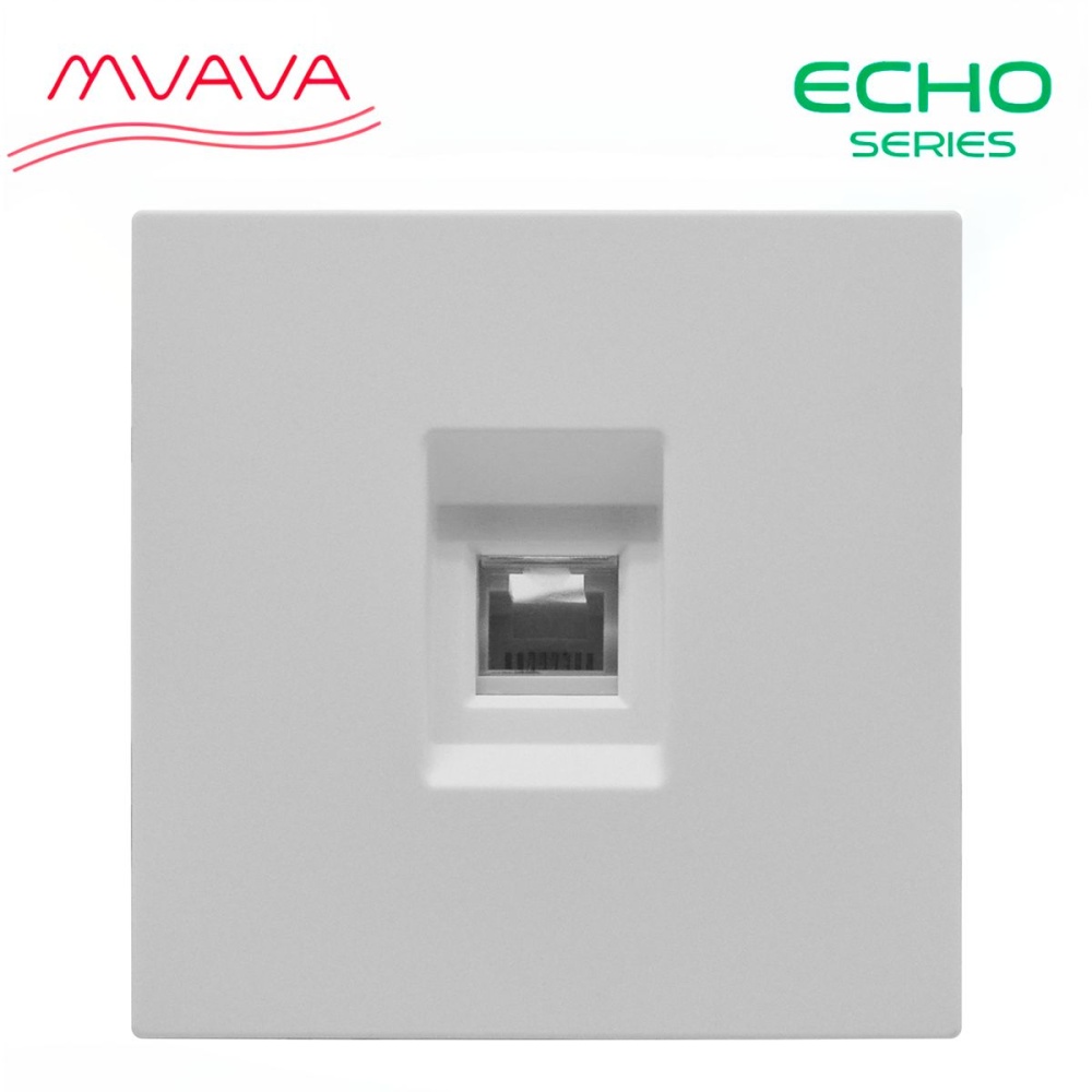 Купить Розетка echo CAT6 (без рамки), цвет белый в интернет-магазине Mvava.ru
