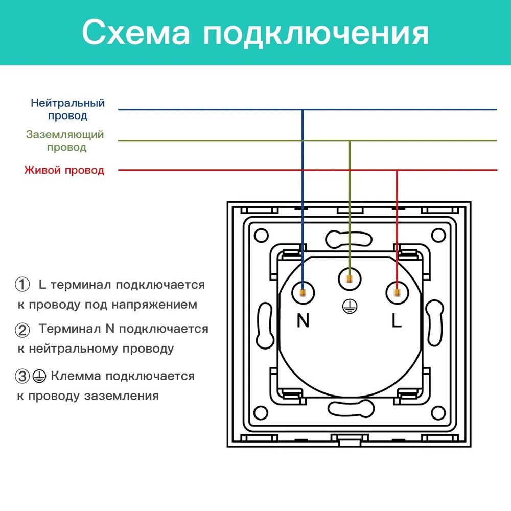 Купить Розетка электрическая 1 пост MVAVA, рамка стекло 86х86мм, цвет серый в интернет-магазине Mvava.ru
