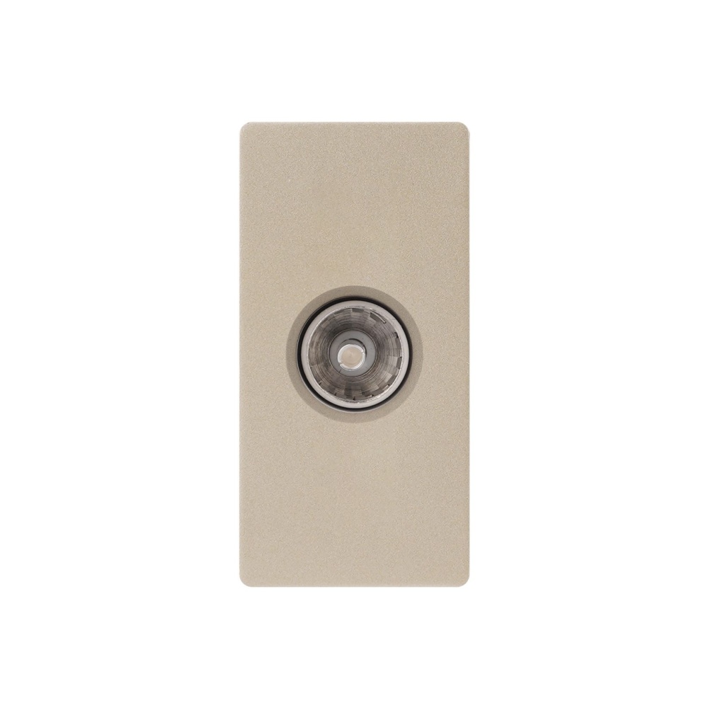 Купить Механизм розетки, 1/2 ТВ (без рамки) цвет золотой в интернет-магазине Mvava.ru
