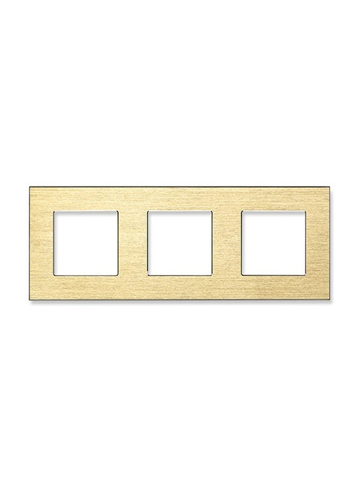 Купить Рамка MVAVA, 3 поста, 228×86 мм, алюминий, золотая в интернет-магазине Mvava.ru