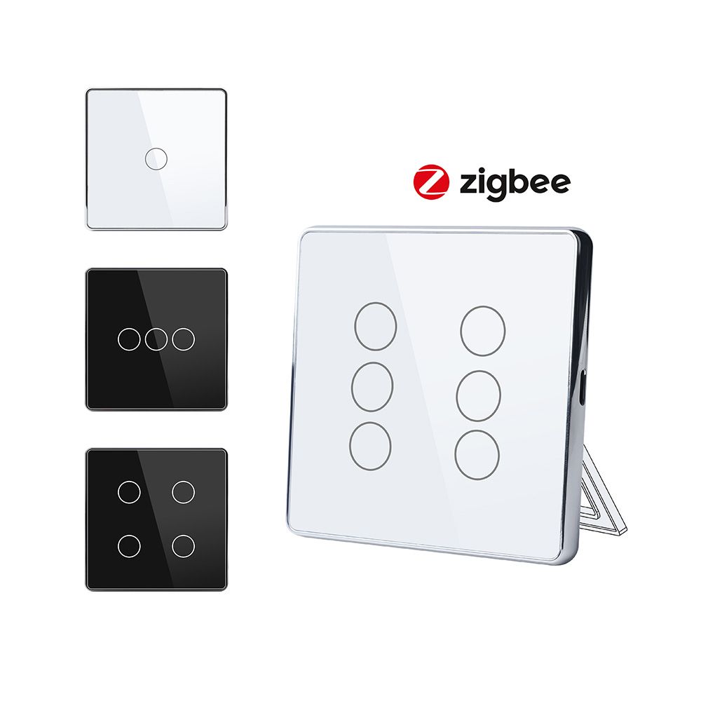 Купить Сенсорный беспроводной переключатель сцен ZigBee 1 кл. цвет белый в интернет-магазине Mvava.ru