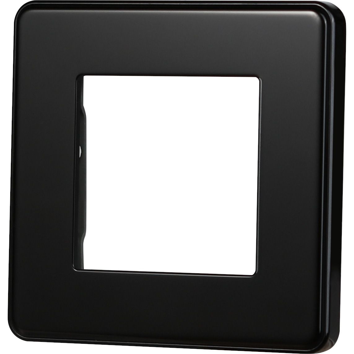 Купить Рамка MVAVA, 1 пост, 86×86 мм, стекло 2.5D, чёрная в интернет-магазине Mvava.ru