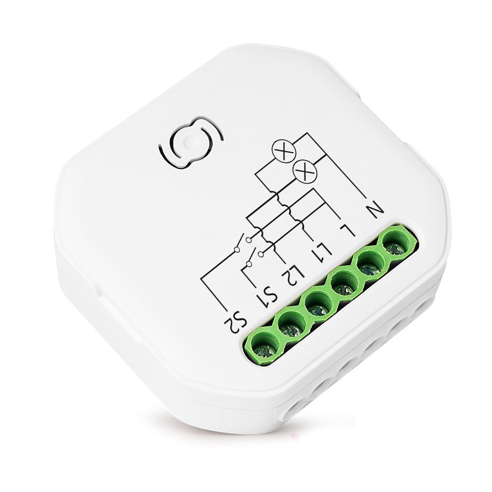 Купить Выключатель реле 2 линии Wi-Fi/Bluetooth 600 Вт с Алисой, в интернет-магазине Mvava.ru