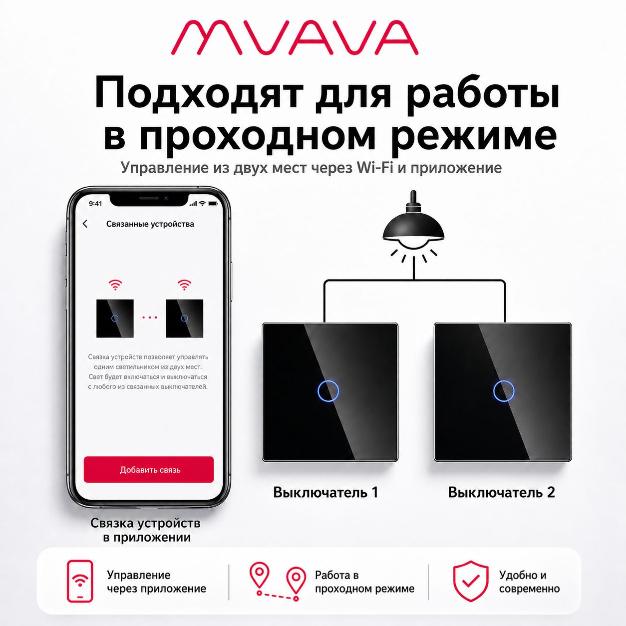 Купить Сенсорный модуль, 2 клавиши Wi-Fi (Алиса,с нулем, без панели) в интернет-магазине Mvava.ru