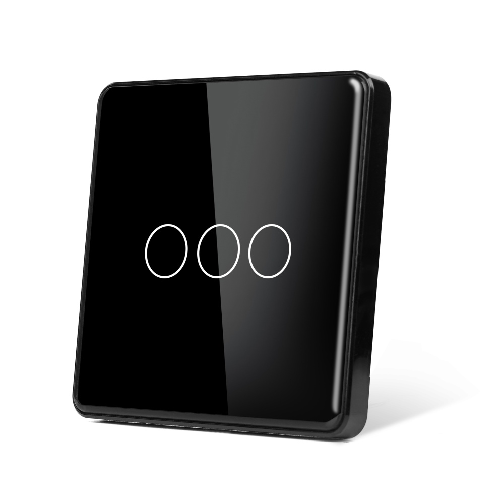 Купить Панель 1 пост (3G) 86*86мм, стекло 2.5D (без выкл.) цвет черный в интернет-магазине Mvava.ru