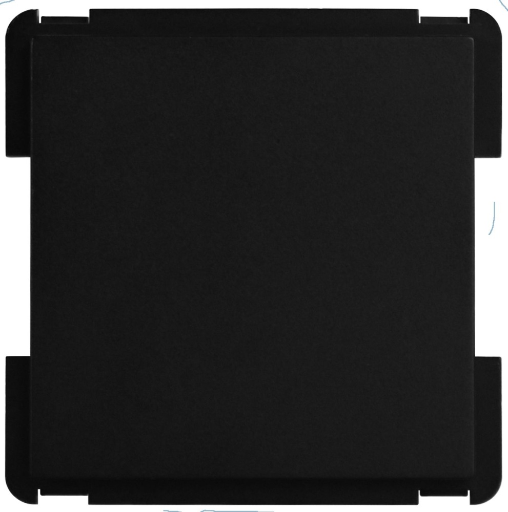 Купить Механизм розетки "заглушка" Blank, цвет черный в интернет-магазине Mvava.ru