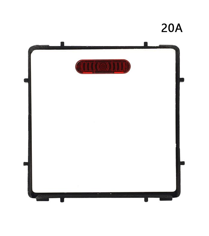 Купить Мастер выключатель механический 20А, 1 клавиша (без рамки) Белый в интернет-магазине Mvava.ru