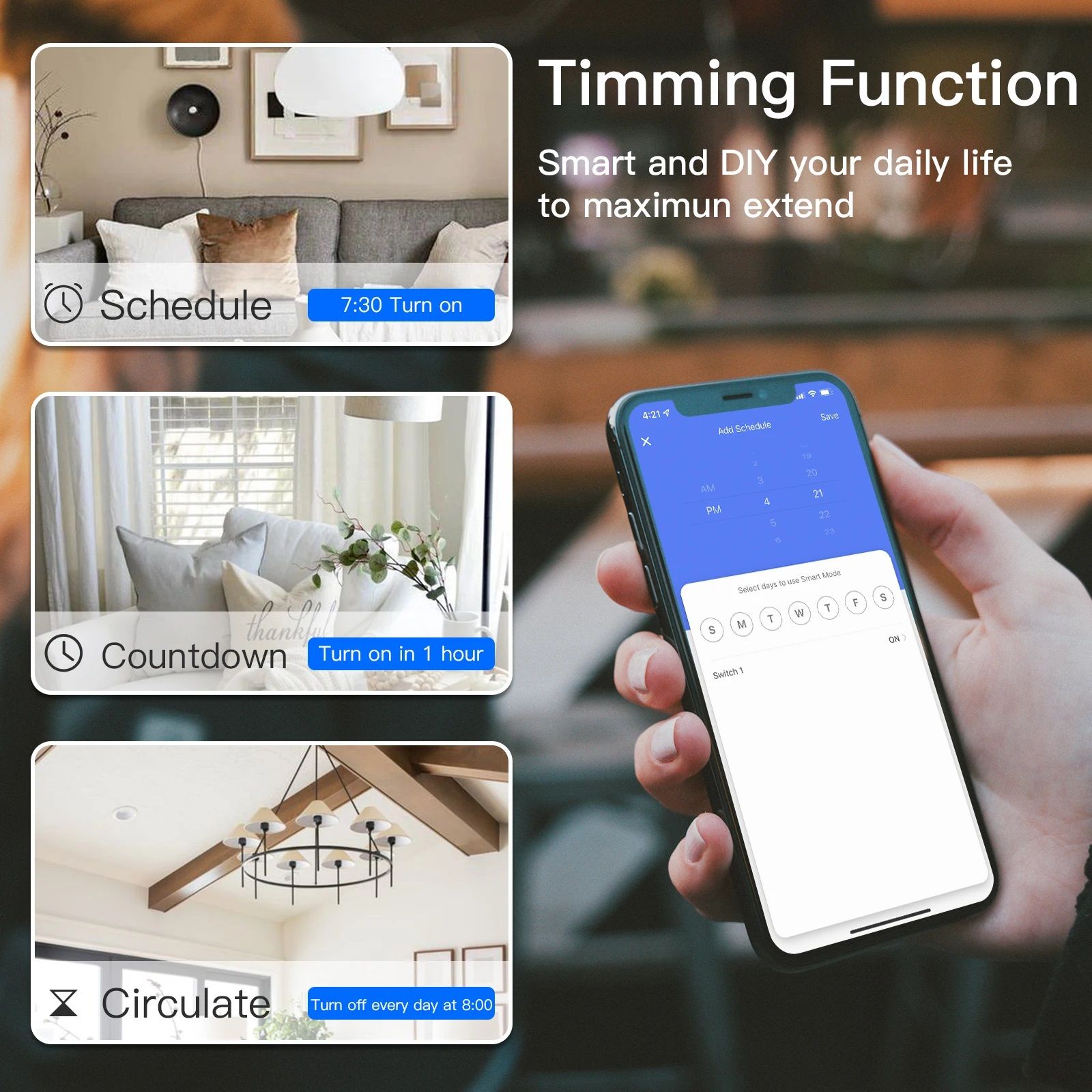 Купить Выключатель ZigBee Click, 3 клавиши, стекло 86х86мм цвет белый в интернет-магазине Mvava.ru