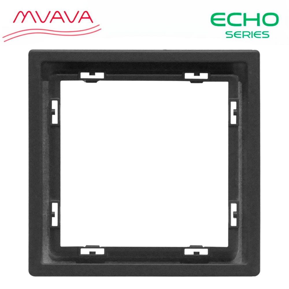 Купить Рамка 1 пост 81*81мм, серия echo, цвет серый в интернет-магазине Mvava.ru