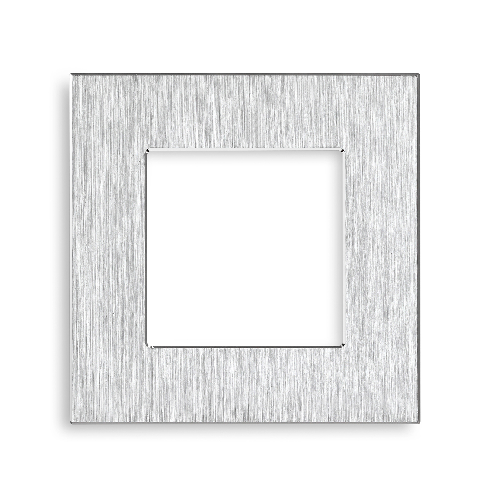 Купить Рамка MVAVA, 1 пост, 86×86 мм, алюминий, белая в интернет-магазине Mvava.ru