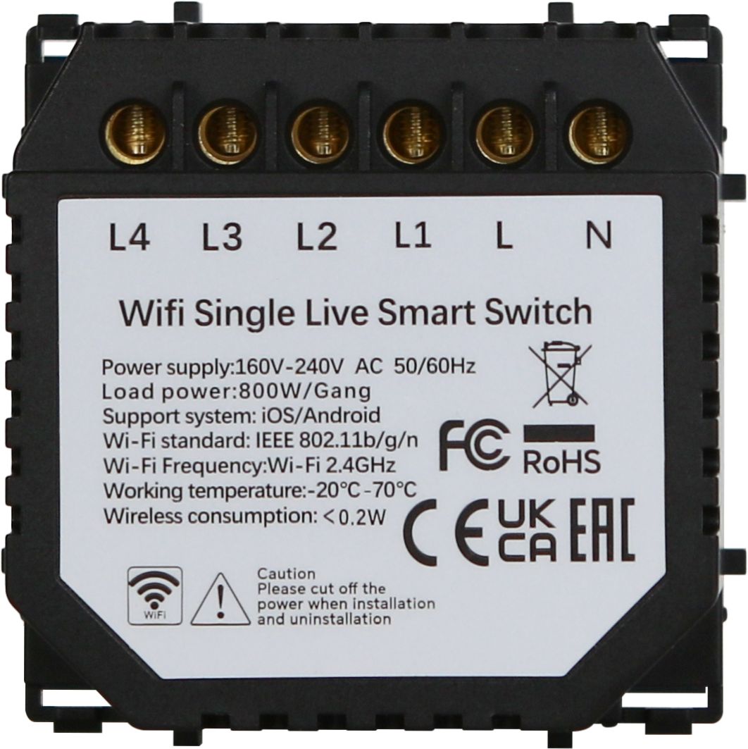 Купить Сенсорный модуль, 4 клавиши Wi-Fi (Алиса, с конденсатором, без панели) в интернет-магазине Mvava.ru