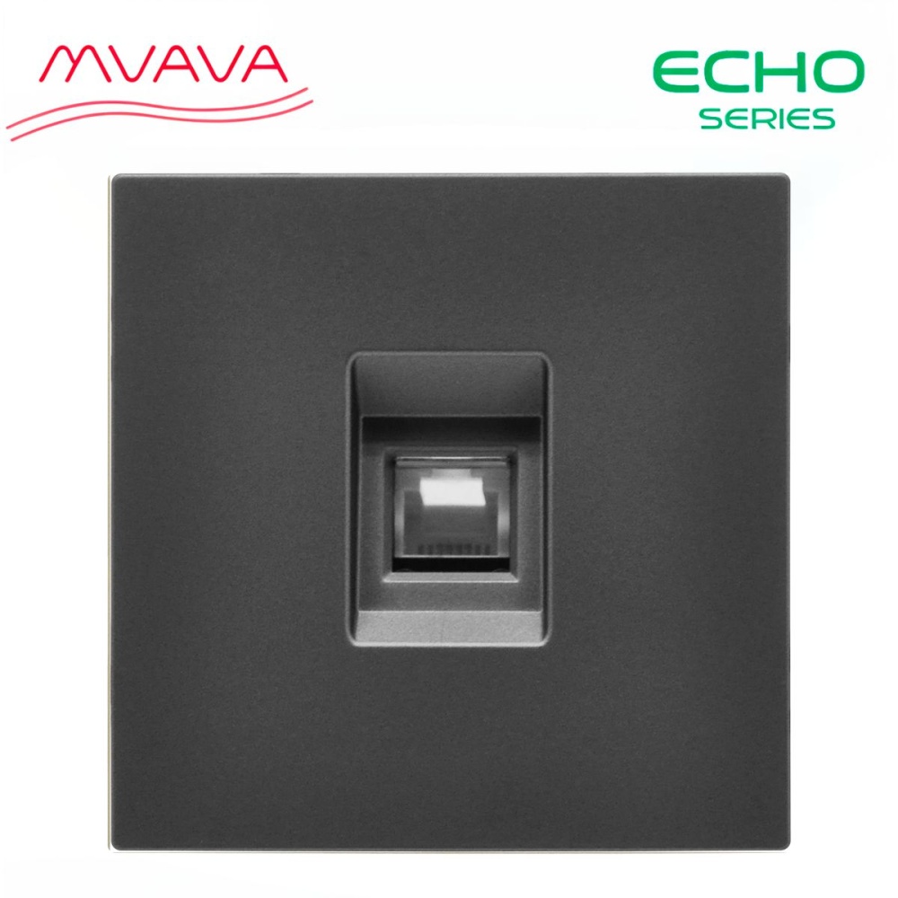 Купить Розетка echo CAT6 (без рамки), цвет серый в интернет-магазине Mvava.ru