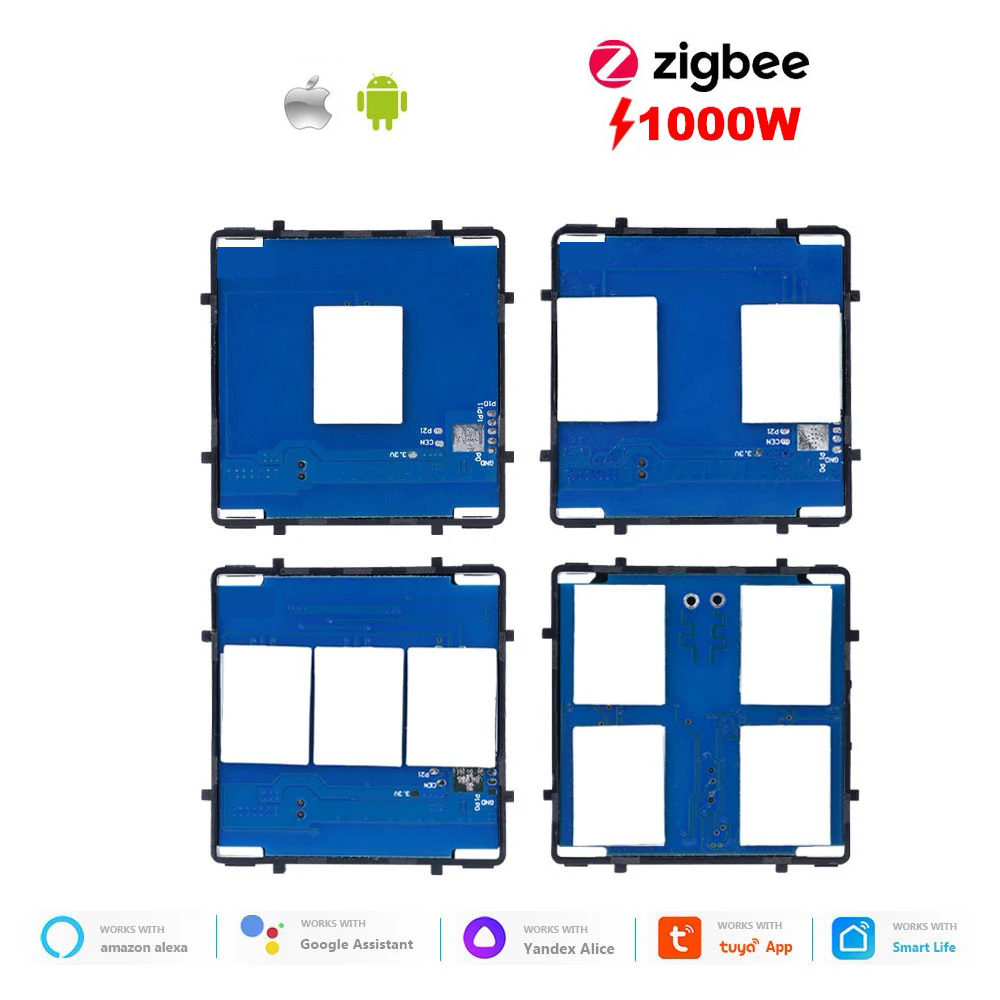Выключатель ZigBee scale с нулем, 2 клавиши, 86х86мм цвет серый MVAVA