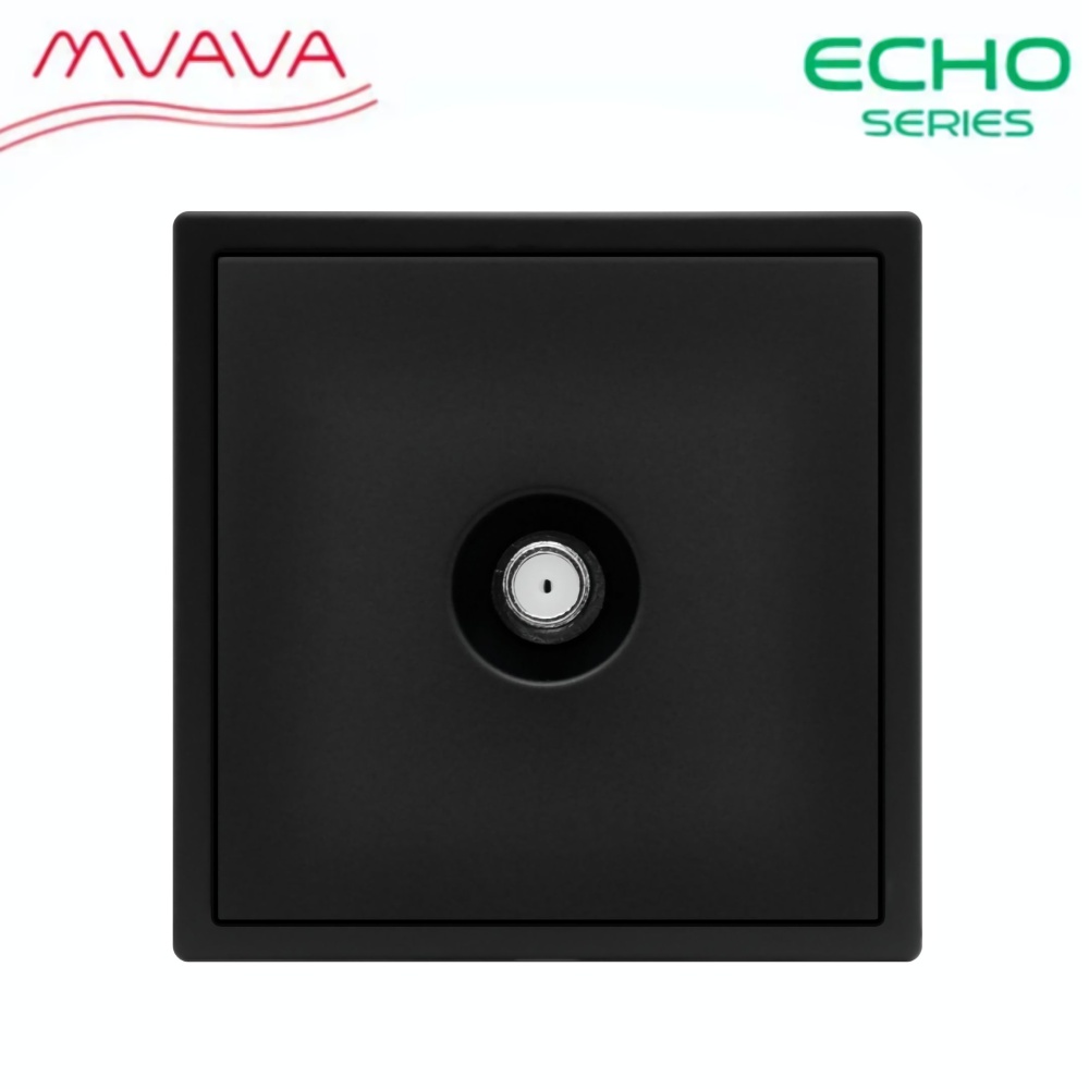 Купить Розетка echo SAT (без рамки), цвет черный в интернет-магазине Mvava.ru