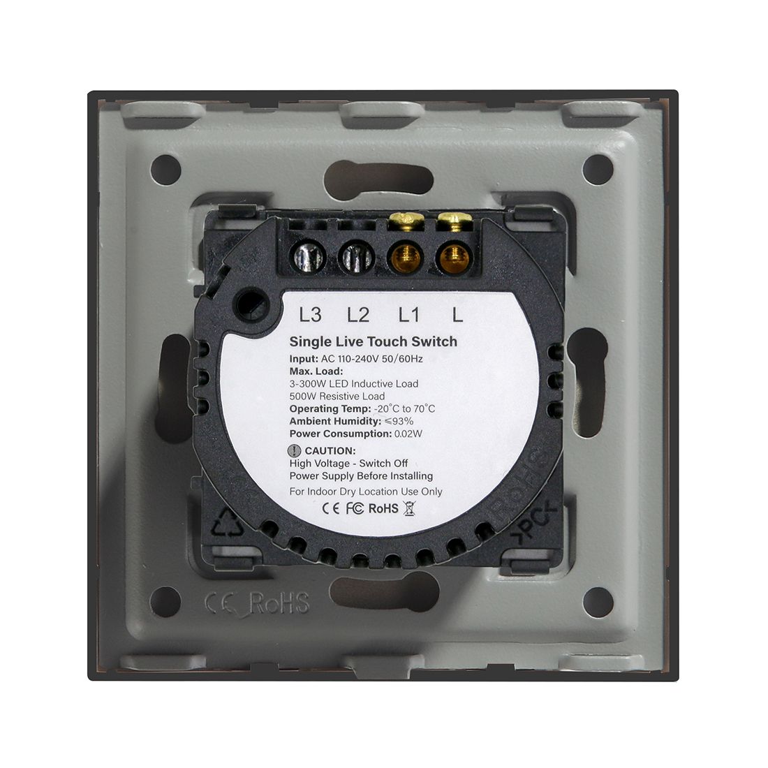 Купить Сенсорный выключатель релейный 1 клавиша 1 пост, (1G) стекло 86х86мм цвет черный в интернет-магазине Mvava.ru Купить Сенсорный выключатель релейный 1 клавиша 1 пост, (1G) стекло 86х86мм цвет черный в интернет-магазине Mvava.ru