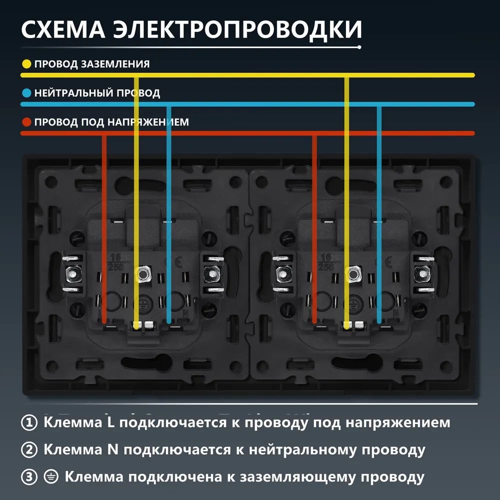 Розетка echo электрическая 2 поста 16А, рамка 81x152мм, цвет кашемир MVAVA