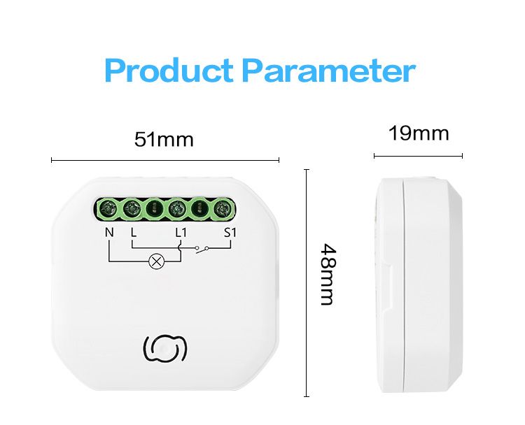 Купить Выключатель реле ZigBee 2 линии в интернет-магазине Mvava.ru