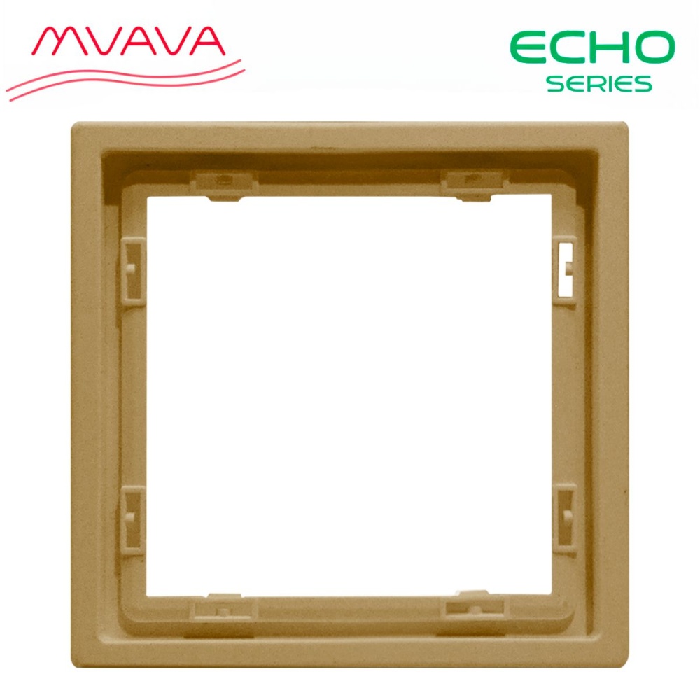 Купить Рамка 1 пост 81*81мм, серия echo, цвет золотой в интернет-магазине Mvava.ru