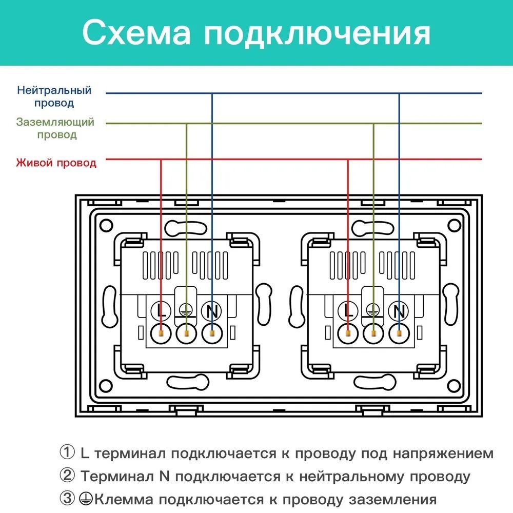 Купить Розетка электрическая 2 поста АC, зарядка 10W, стекло 157х86 мм, цвет черный в интернет-магазине Mvava.ru