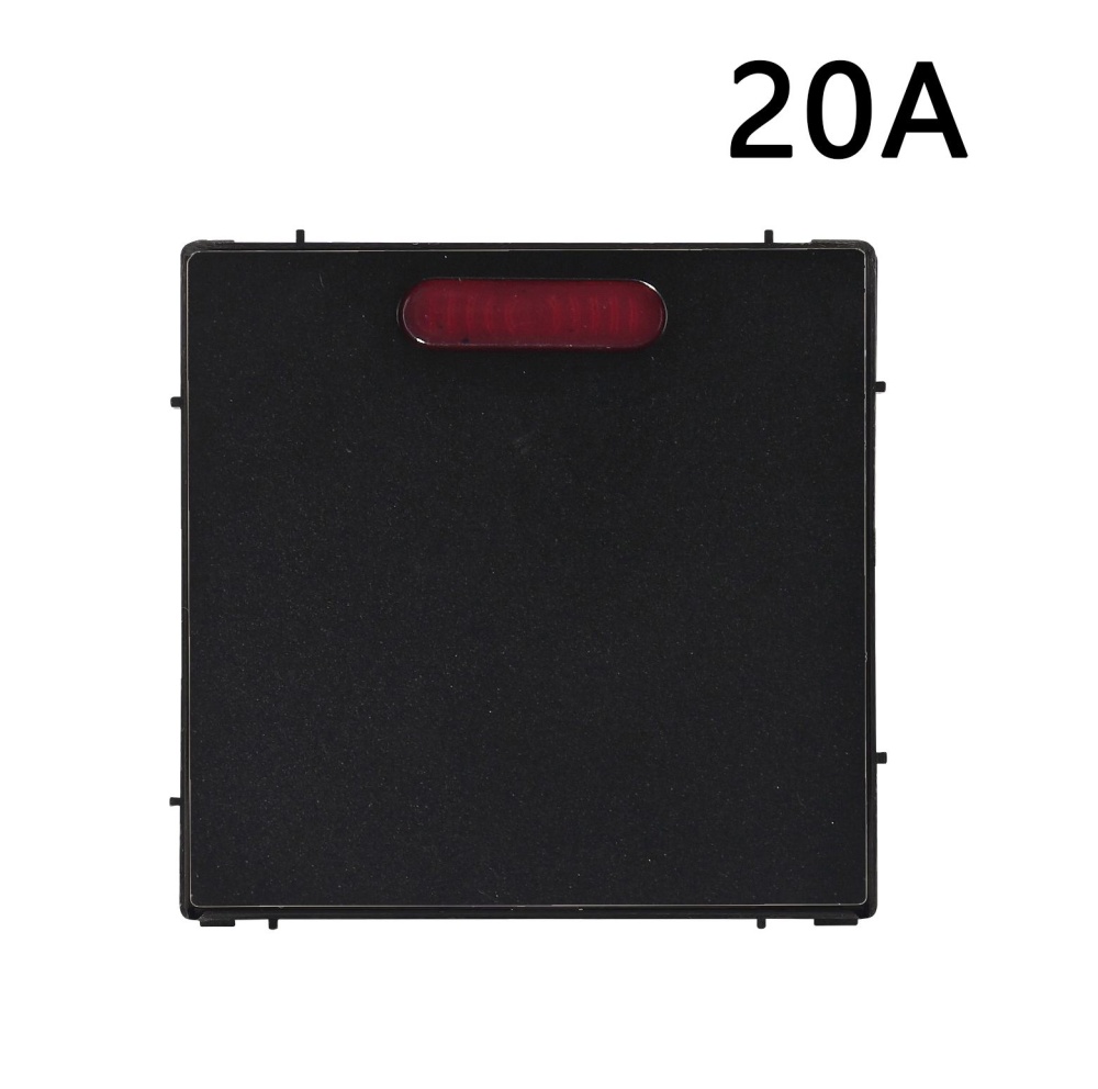 Купить Мастер выключатель механический 20А, 1 клавиша (без рамки) Черный в интернет-магазине Mvava.ru