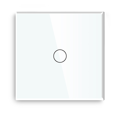 Купить Панель MVAVA, 1 пост, 1 клавиша (1К), 86×86 мм, стекло, белая в интернет-магазине Mvava.ru