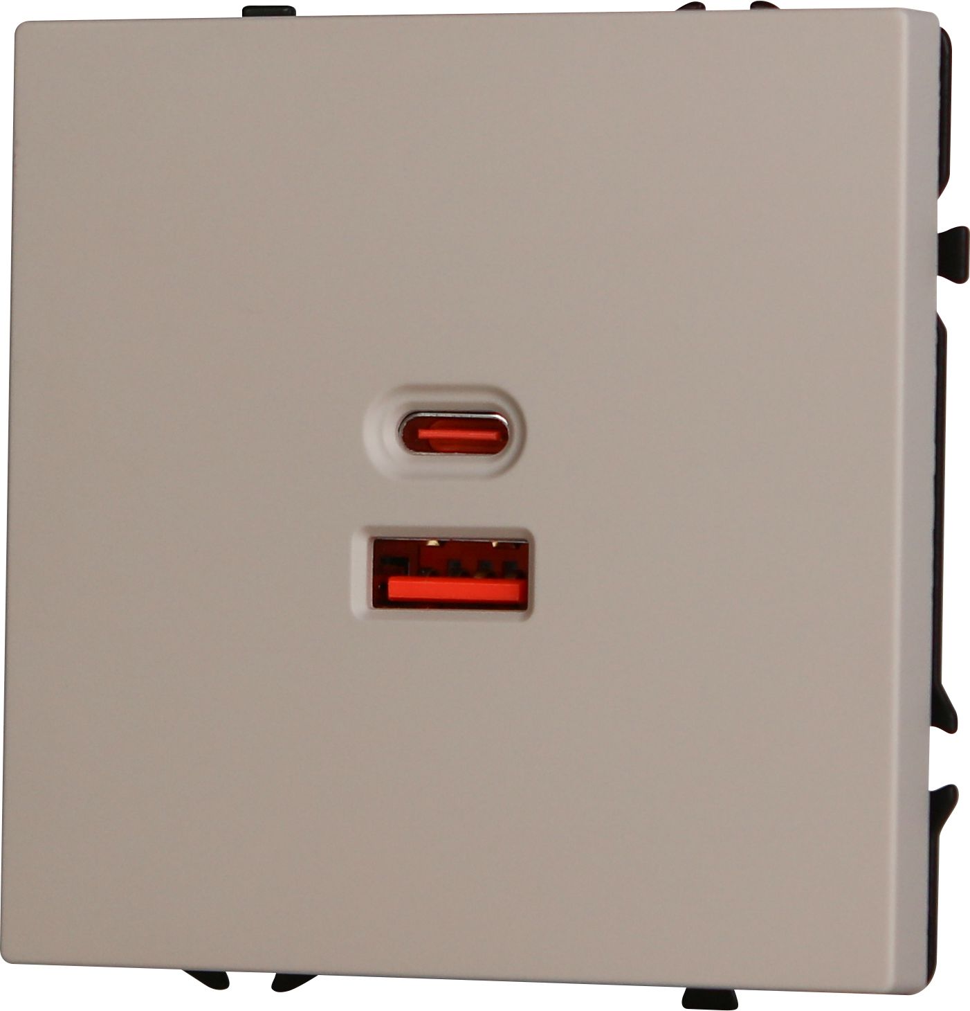 Розетка echo (без рамки) AC, быстрая зарядка 65W, цвет кашемир MVAVA