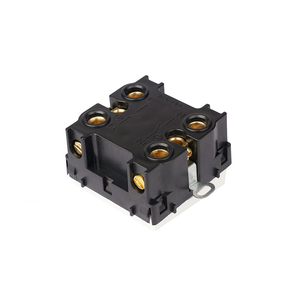 Купить Мастер выключатель механический 20А, 1 клавиша (без рамки) Золото в интернет-магазине Mvava.ru