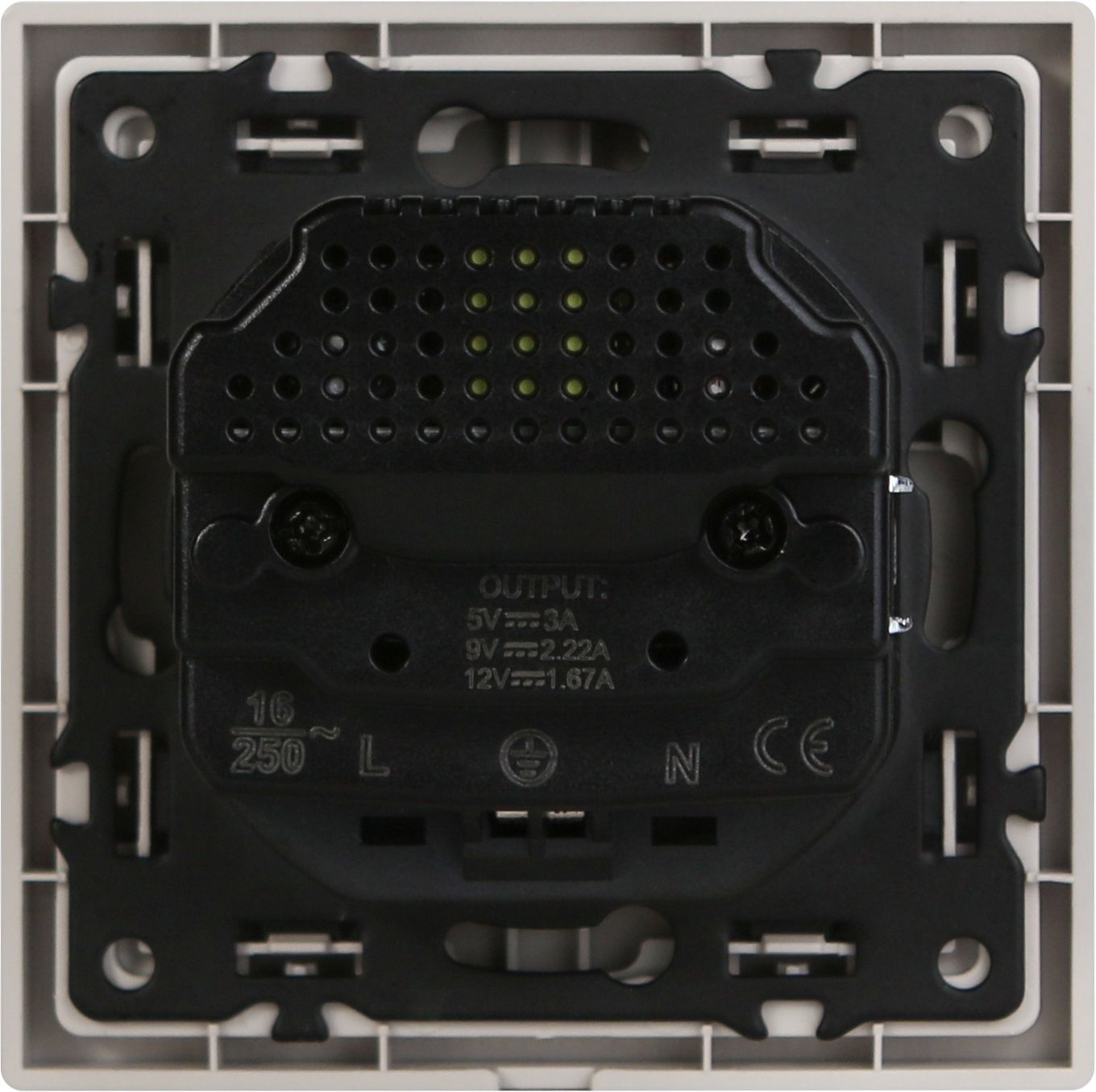 Розетка электрическая echo 1 пост с Usb/Type-C АC, быстрая зарядка 20W, цвет кашемир MVAVA