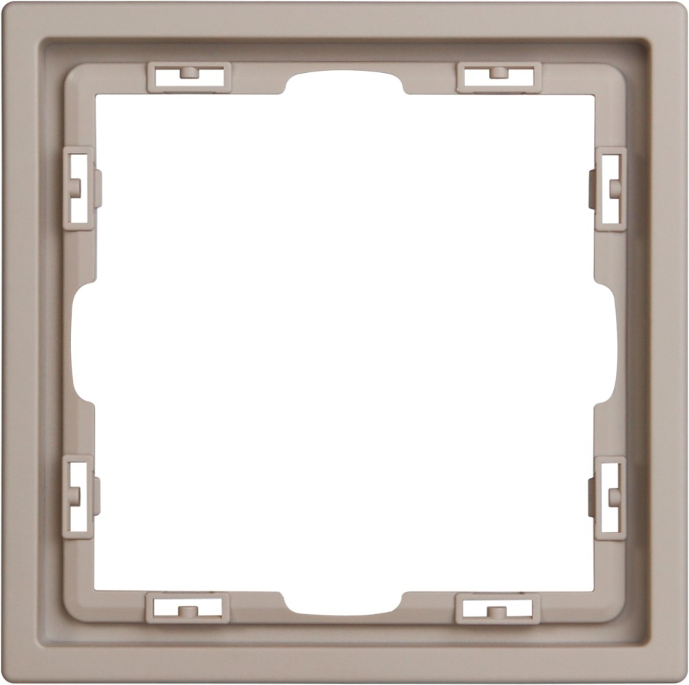 Рамка MVAVA Echo, 1 пост, 81×81 мм, пластик, кашемир MVAVA
