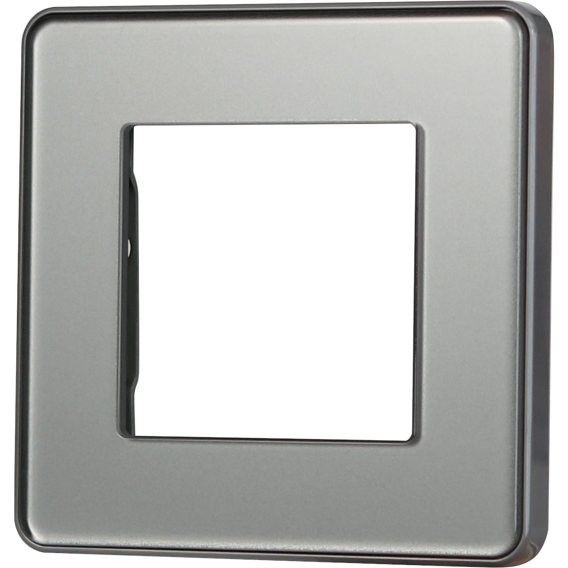 Купить Рамка MVAVA, 1 пост, 86×86 мм, стекло 2.5D, серая в интернет-магазине Mvava.ru