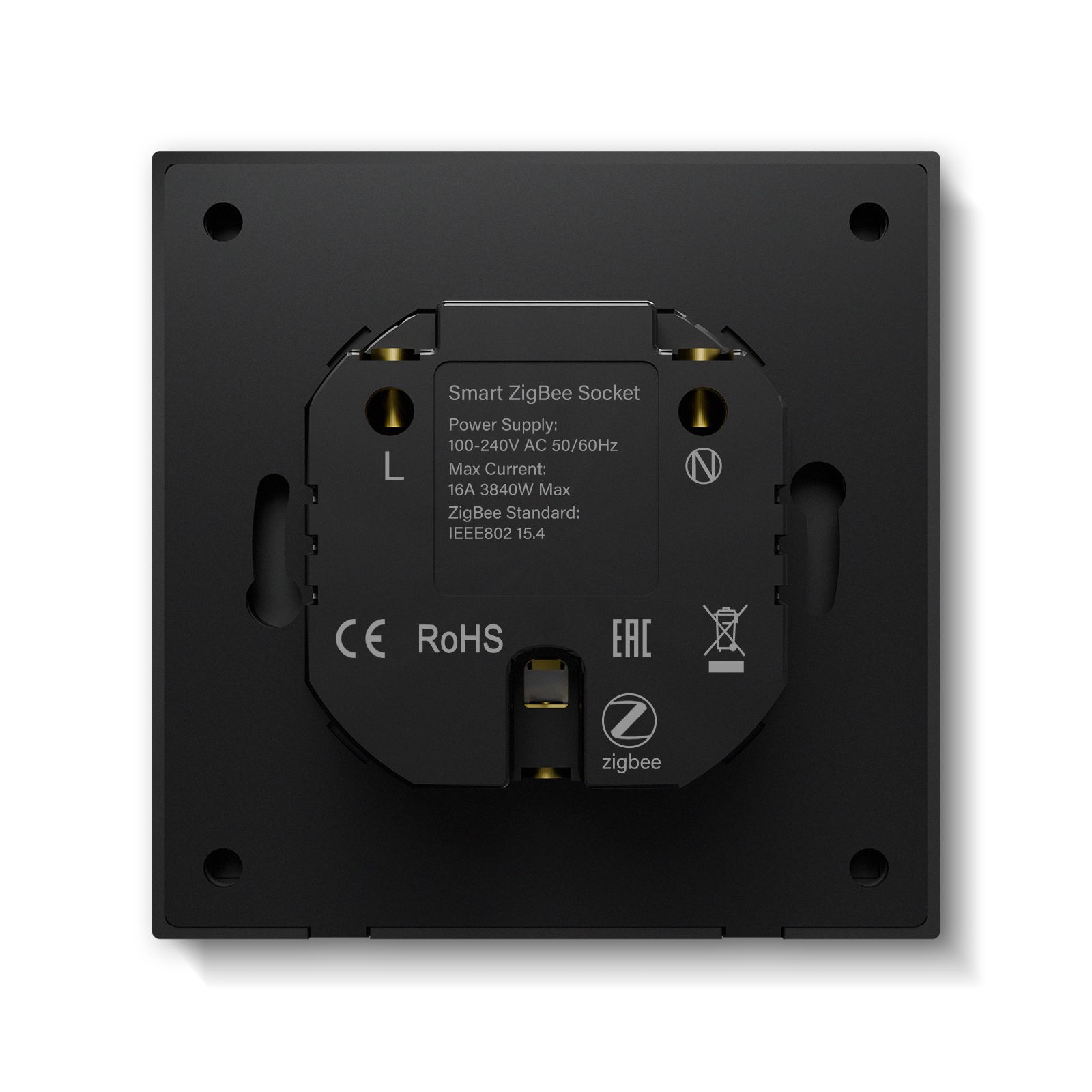 Розетка ZigBee Scale 1 пост, 16А, Алиса, рамка 86х86мм цвет белый MVAVA