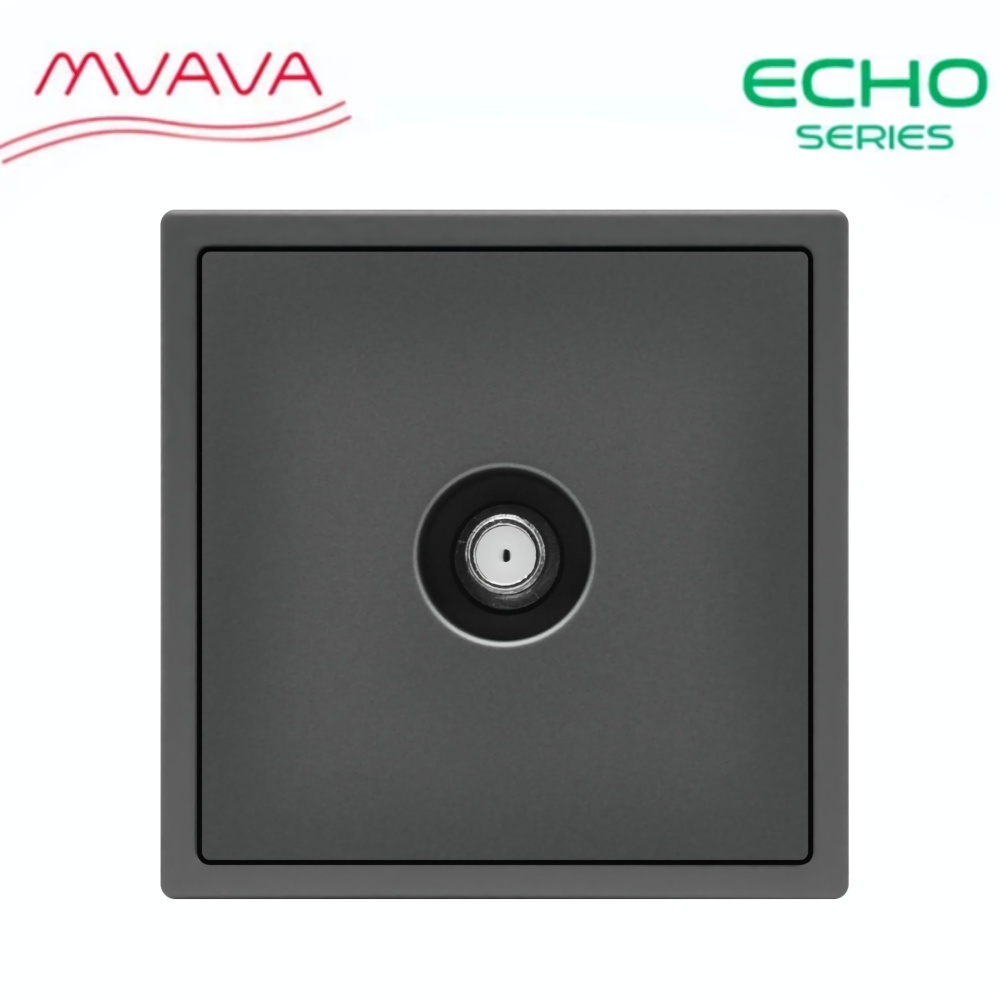 Купить Розетка echo SAT (без рамки), цвет серый в интернет-магазине Mvava.ru