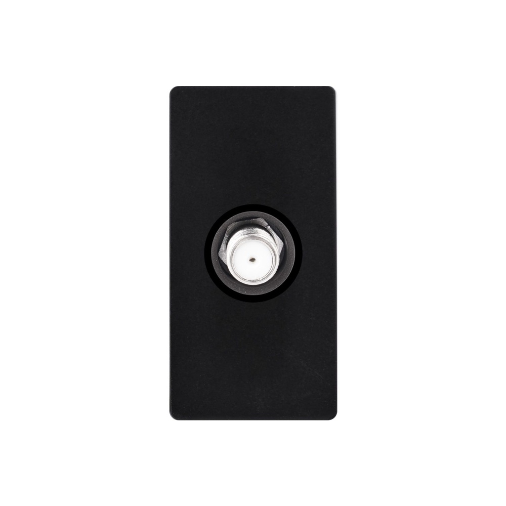 Купить Механизм розетки, 1/2 SAT TV (без рамки) цвет черный в интернет-магазине Mvava.ru