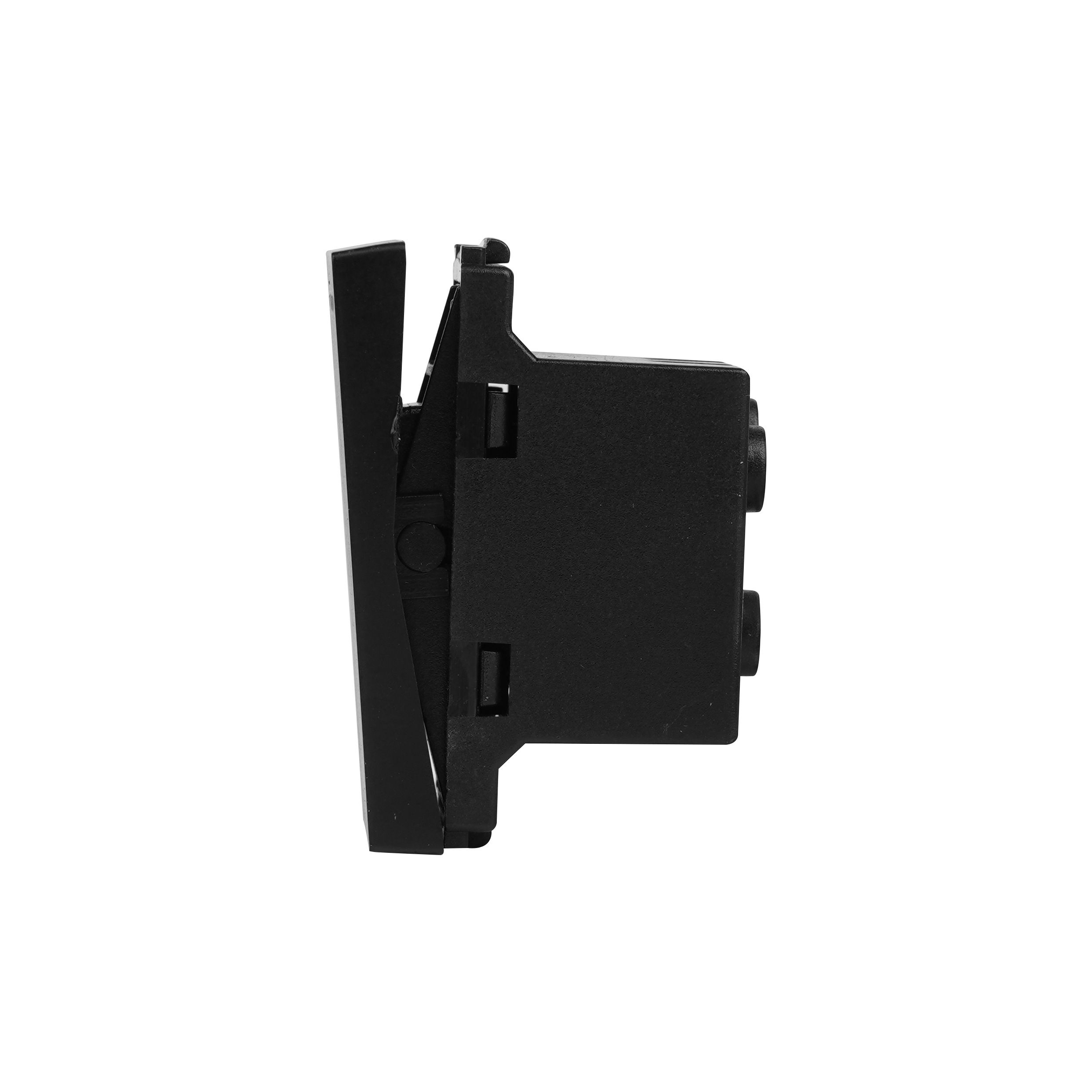 Купить Механизм выключателя проходной 1/2 1 клавиша (без рамки) , цвет черный в интернет-магазине Mvava.ru