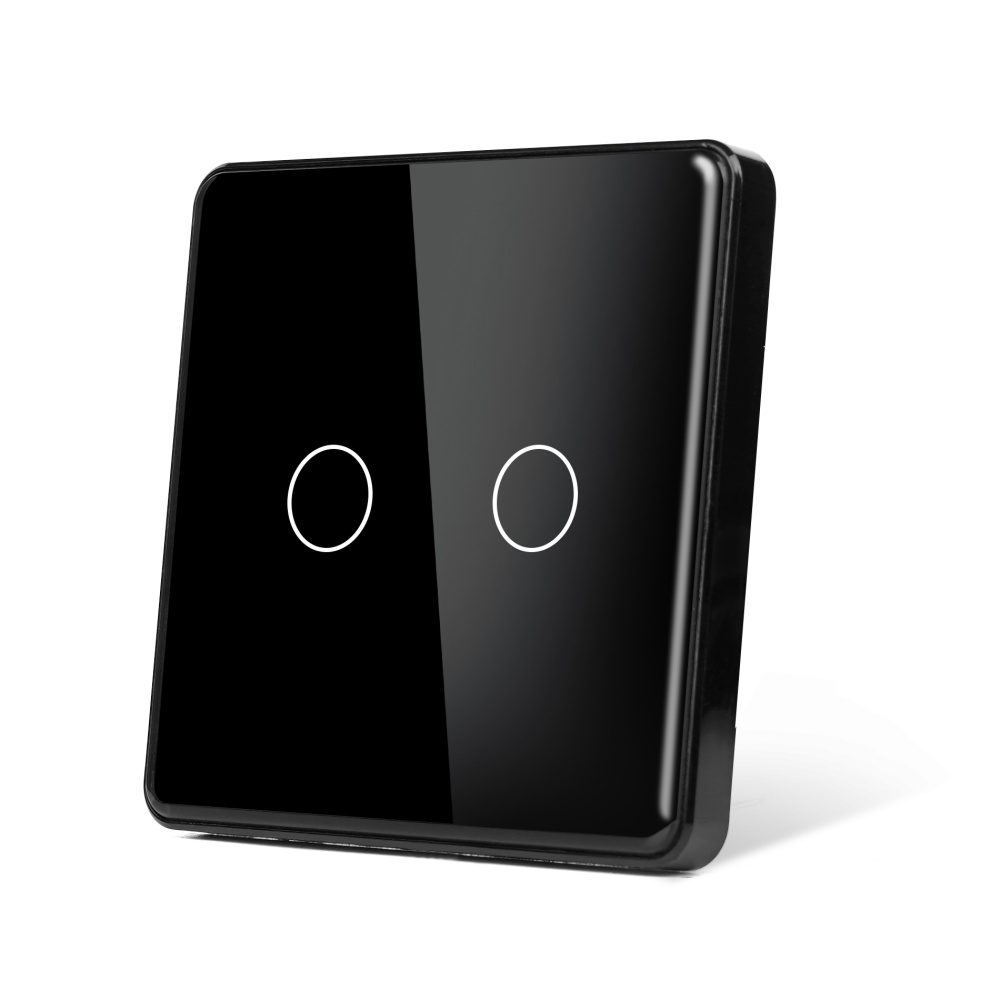 Купить Панель 1 пост (2G) 86*86мм, стекло 2.5D (без выкл.) цвет черный в интернет-магазине Mvava.ru