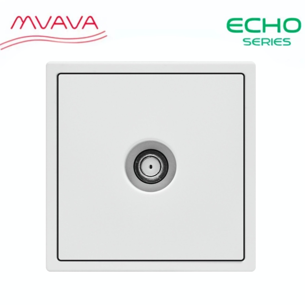 Купить Розетка echo SAT (без рамки), цвет белый в интернет-магазине Mvava.ru