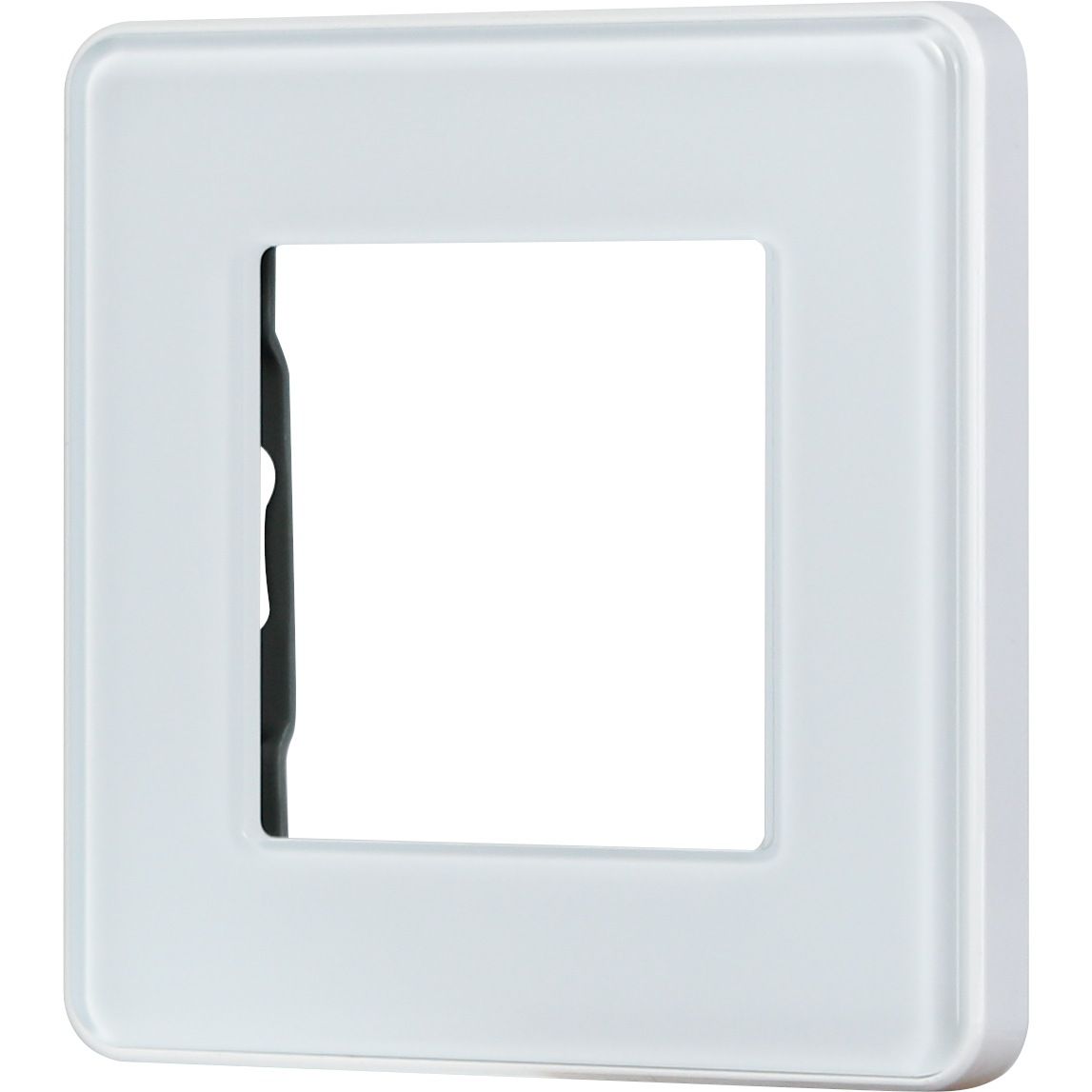 Купить Рамка MVAVA, 1 пост, 86×86 мм, стекло 2.5D, белая в интернет-магазине Mvava.ru