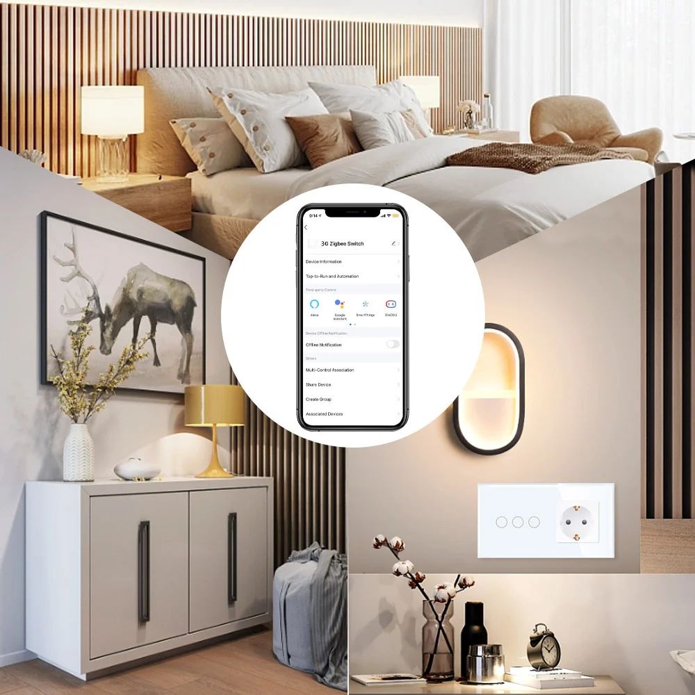 Выключатель ZigBee scale с нулем, 1 клавиша, PC рамка 86х86мм цвет черный MVAVA