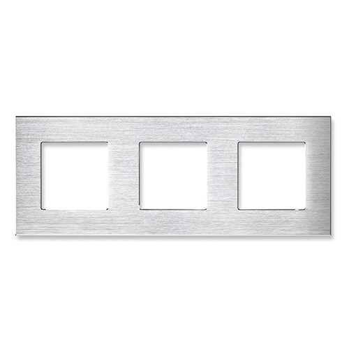 Купить Рамка MVAVA, 3 поста, 228×86 мм, алюминий, белая в интернет-магазине Mvava.ru