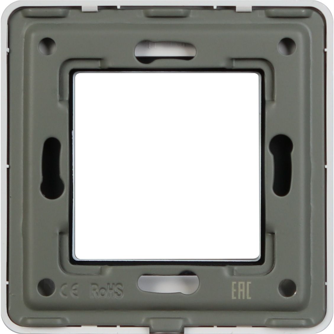 Купить Рамка MVAVA, 1 пост, 86×86 мм, стекло 2.5D, белая в интернет-магазине Mvava.ru
